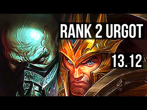 URGOT vs JARVAN IV (JNG) | Rank 2 Urgot, 7/0/4, 1.4M mastery, 500+ games | NA Challenger | 13.12