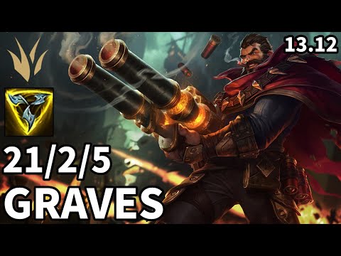 Graves Jungle vs Maokai - EUW Master | Patch 13.12