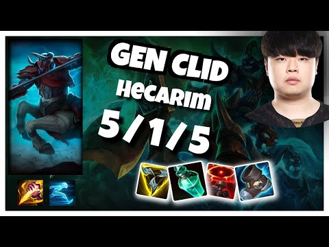Hecarim vs Lillia GEN Clid JUNGLE (5/1/5) - v10.25