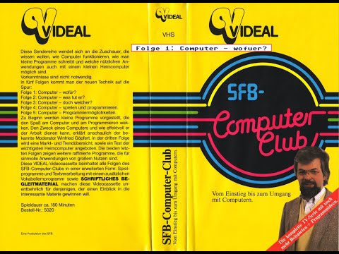SFB Computer Club Vom Einstieg bis zum Umgang mit Computern Folge 1 (1/5) ~ Computer - wofür?