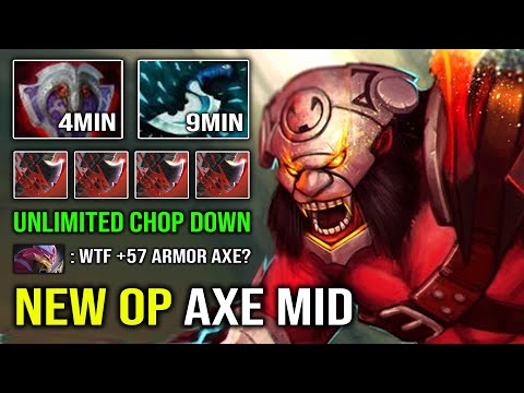 UNLIMITED CHOP CHOP 1v5 Mid Godlike Axe with 9Min Blink Vanguard | New OP Mid Hero Dota 2