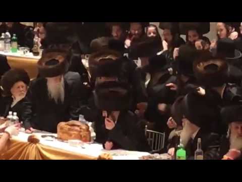Satmar rebbe R' Zalman Leib At Pshevorsk Wedding - Sivan 5777