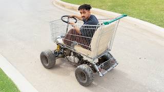 حولت عربية تسوق الى سيارة !