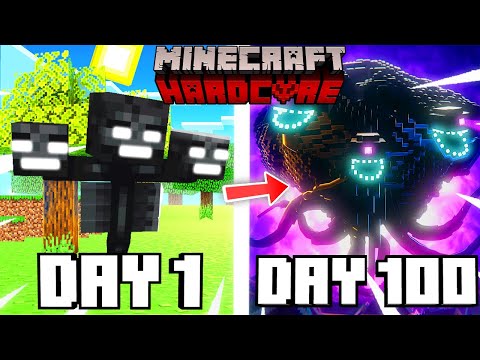 Menghabiskan 100 hari jadi wither di minecraft