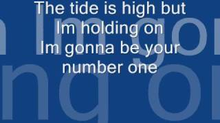 The tide is high w/ lyrics