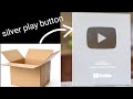 How to make silver play button at home | DIY YouTube silver play button | play button with cardboard