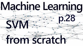  - Completing SVM from Scratch - Practical Machine Learning Tutorial with Python p.28