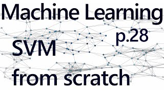 Completing SVM from Scratch - Practical Machine Learning Tutorial with Python p.28