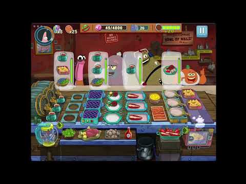 SpongeBob: Krusty Cook-Off - The Salty Spitoon - Level 79 - No Boosters - FULL STORY - CaroGamesNL
