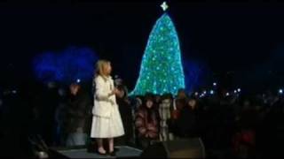 National Christmas Tree 2010 with Obama light tree &amp; Jackie Evancho sing O Holy Night
