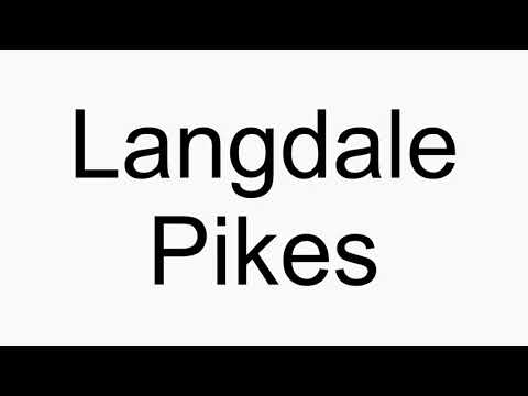 How to pronounce Langdale Pikes