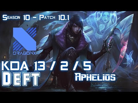 DRX Deft APHELIOS vs YASUO ADC - Patch 10.1 KR Ranked