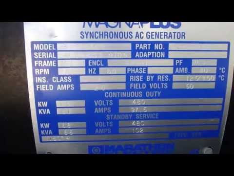 PLANTA DE LUZ MAGNUM 68 KW 85 KVA AÑO 2005