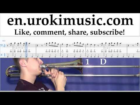 How to Play Trombone Marshmello ft. Bastille - Happier Tabs um-i352
