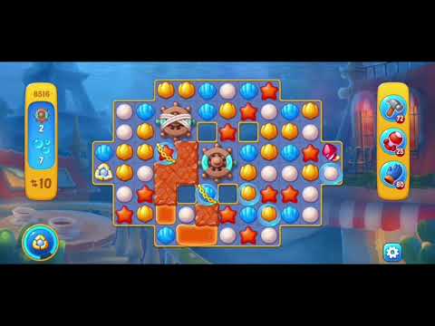 Fishdom 8516 Hard Level - NO 💣🧨💥