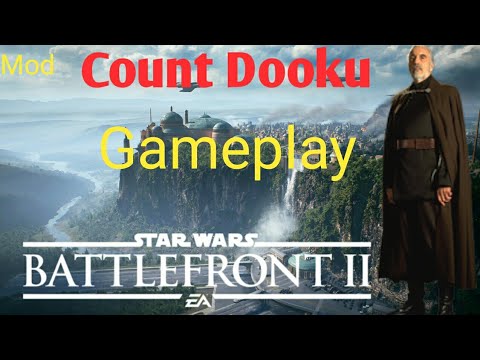 Count Dooku skin mod gameplay for Star Wars battlefront 2