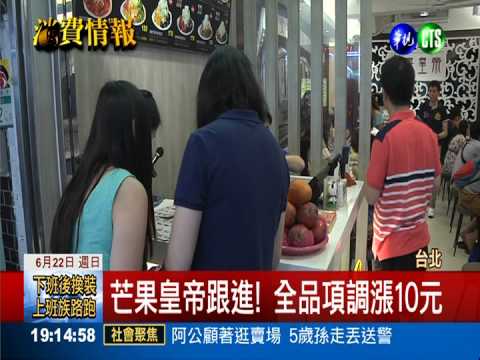 芒果冰吃不消! 1杯聖代漲到250元