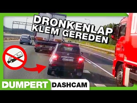Idioot scheurt met 220km/h over de A20! | Dumpert Dashcam 54