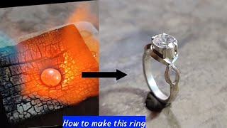 Making Silver Diamond Ring / Paras Jewellery Workshop
