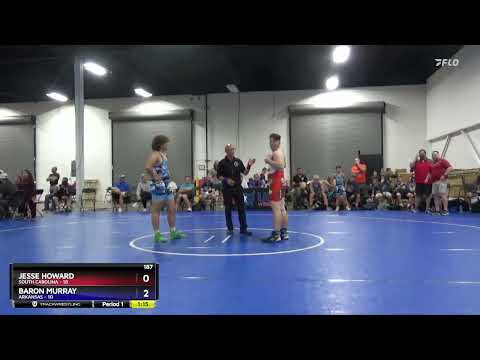 187 Lbs Round 1 (6 Team) - Jesse Howard, South Carolina Vs Baron Murray, Arkansas 3f42