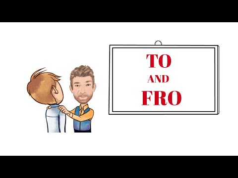 English Tutor Nick P Adverb Phrase (63) To and Fro - Origin - Animated