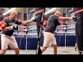 TYSON FURY BATTERS HEAVY BAG TRAINING FOR ANTHONY JOSHUA! FAST & POWERFUL MOVEMENT ON DISPLAY!