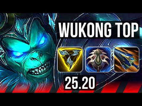 WUKONG vs DARIUS (TOP) | 7 solo kills, Legendary, 13/3/5 | EUW Diamond | 25.20