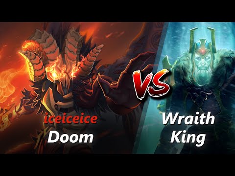 iceiceice offlane Doom vs Wraith King/Pudge | First 10 minutes