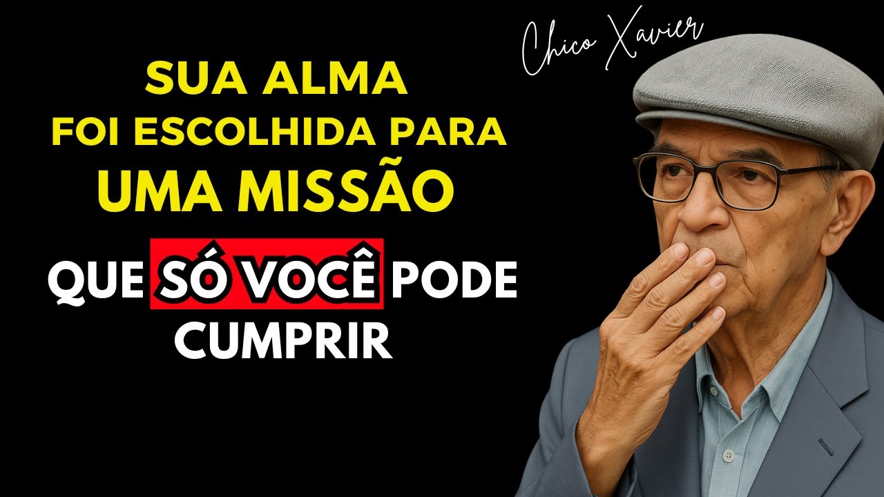 SUA ALMA FOI ESCOLHIDA PARA UMA MISSÃO QUE SÓ VOCÊ PODE CUMPRIR | CHICO XAVIER