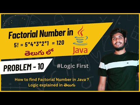 Factorial Number Program Frequently Asked Java Interview Programs Java Telugu Javaprogramming