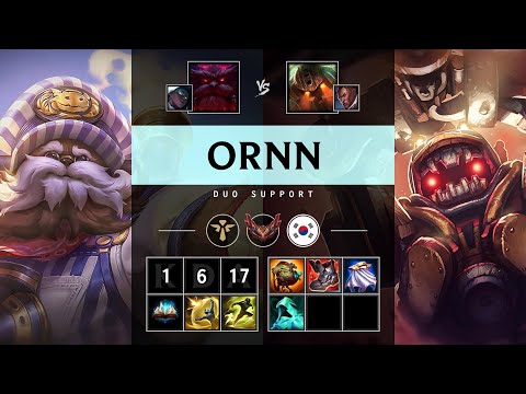 Ornn Support vs Nautilus - KR Grandmaster Patch 25.13