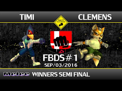 FBDS#1 - Timi (Falco) Vs Clemens (Fox) - SSBM Singles Winners Semi Final