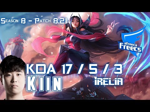 AFs Kiin IRELIA vs SION Top - Patch 8.21 KR Ranked