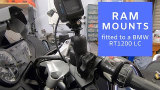 Fitting Ram Mounts to a BMW RT