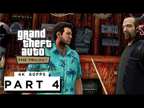 GTA VICE CITY DEFINITIVE EDITION Walkthrough Gameplay Part 4 - (4K 60FPS) - No Commentary