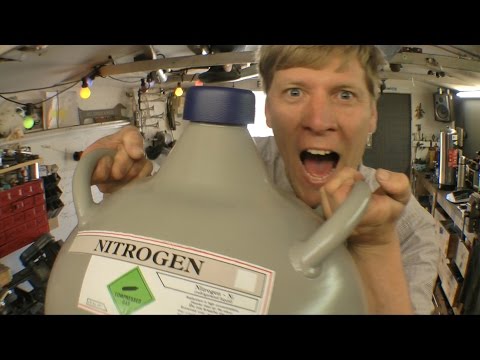 DIY X-MEN Making Ice Man palm mounted Liquid Nitrogen Freeze Blaster Video