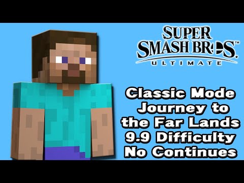 Super Smash Bros. Ultimate (Classic Mode 9.9 Intensity No Continues | Steve from Minecraft)