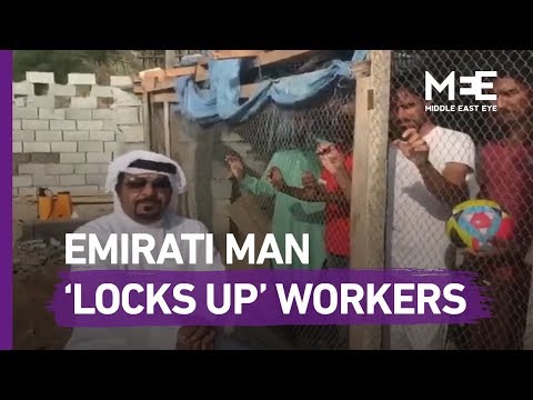 UAE man holds Indian workers in cage