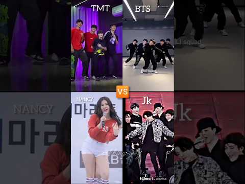BTS 🆚 TMT 🆚 LISA 🆚 JK who is best...🤔 #bts #jhop #india #kpop #suga #shorts #rm #tmt #yt