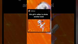 Anime [badass moment] girl&#39;s reflex is on whole another level....#anime #badassanime