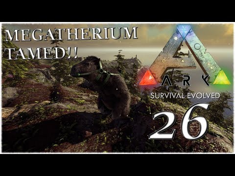 Ark Survival Evolved Ragnarok - Ep. 26 - Megatherium tame!
