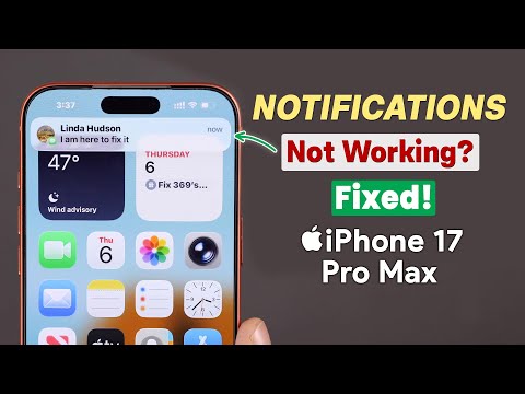 Fix- Notification Not Working on iPhone 17 Pro Max | Pro