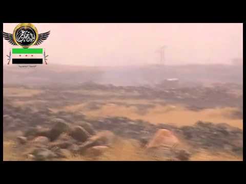 استهداف قوات النظام أثناء انسحابهم من اللواء 52 في ريف درعا بواسطة رشاش بي كي سي من قبل لواء أحباب عمر ضمن مجريات معركة القصاص