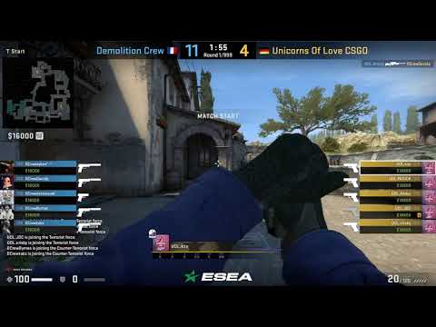 Unicorns of Love vs. Demolition Crew at ESEA MDL Season 33 Europe