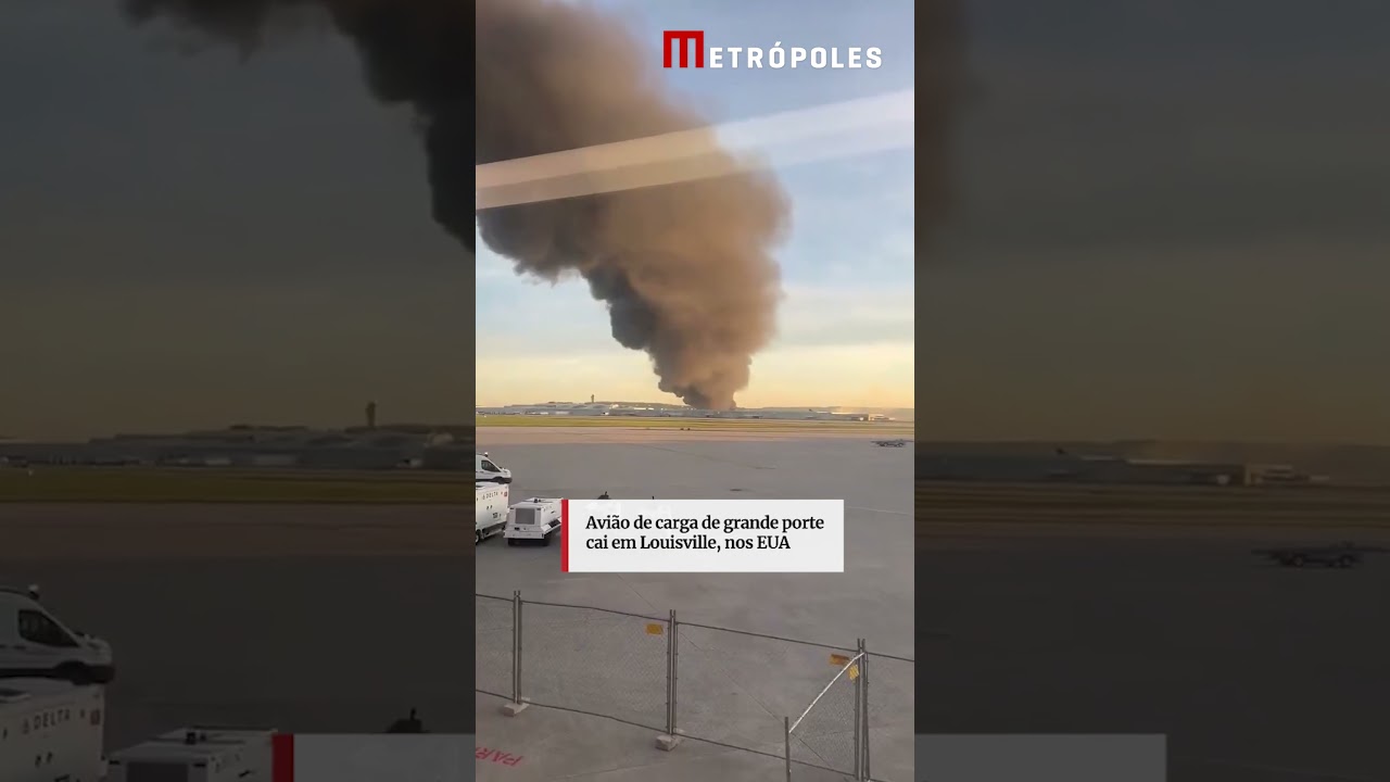 Explosão de avião de carga suspende voos no aeroporto EUA