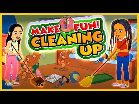 Clean Up | Clean up with Zoe and Ana | English kids rap