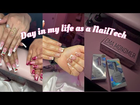 A day in my life as a beginner Nail Tech!