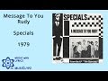 Message To You Rudy - Specials 1979 HQ Lyrics ...