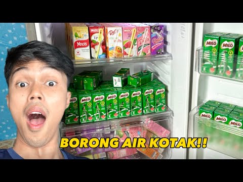 ADIK BORONG AIR KOTAK SAMPAI PENUH PETI AIS!!