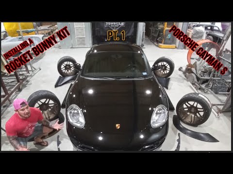 Installing a Rocket Bunny kit on a Porche Cayman S with @Eli_Doubletap PT.1